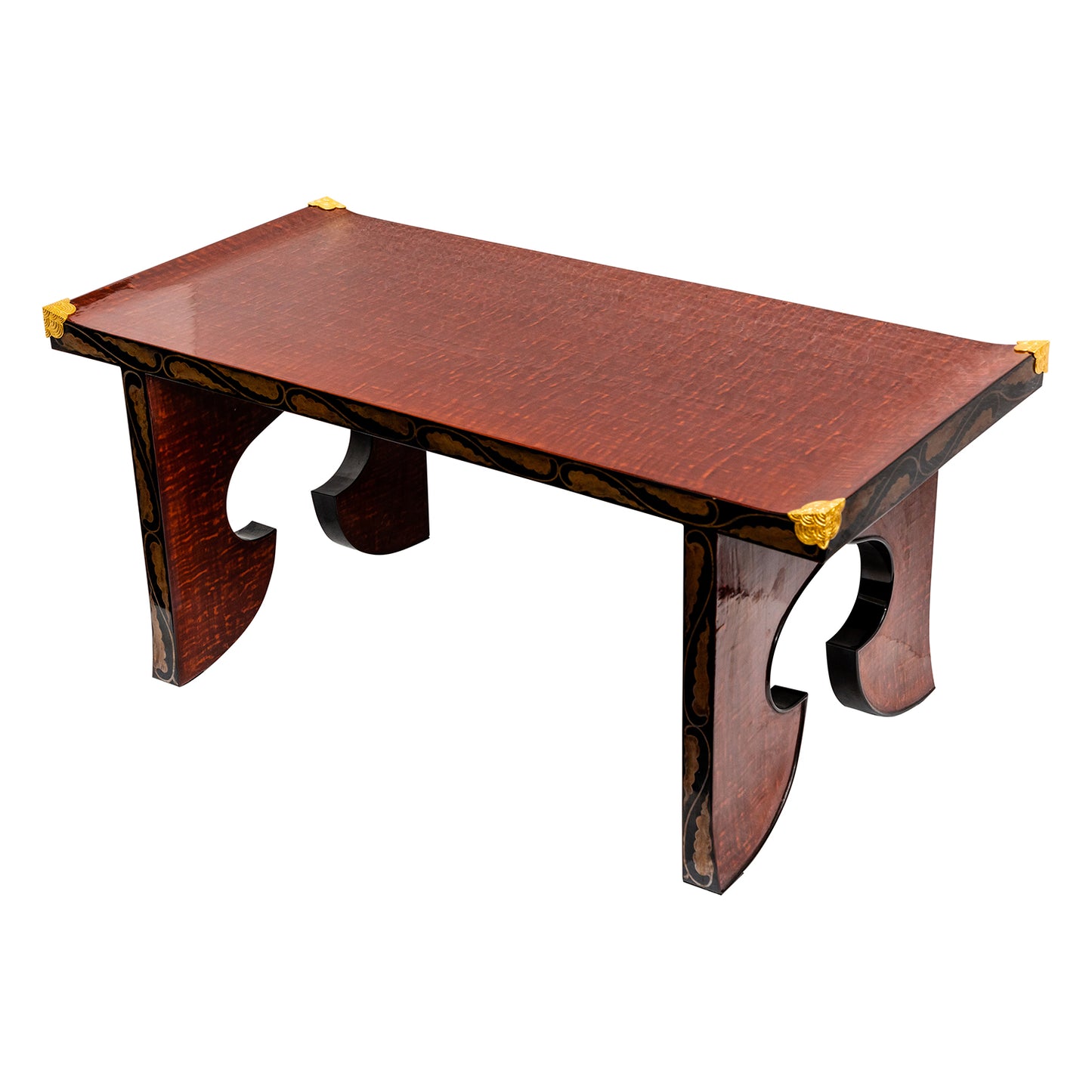 Japanese Zelkova Wood Floral Table