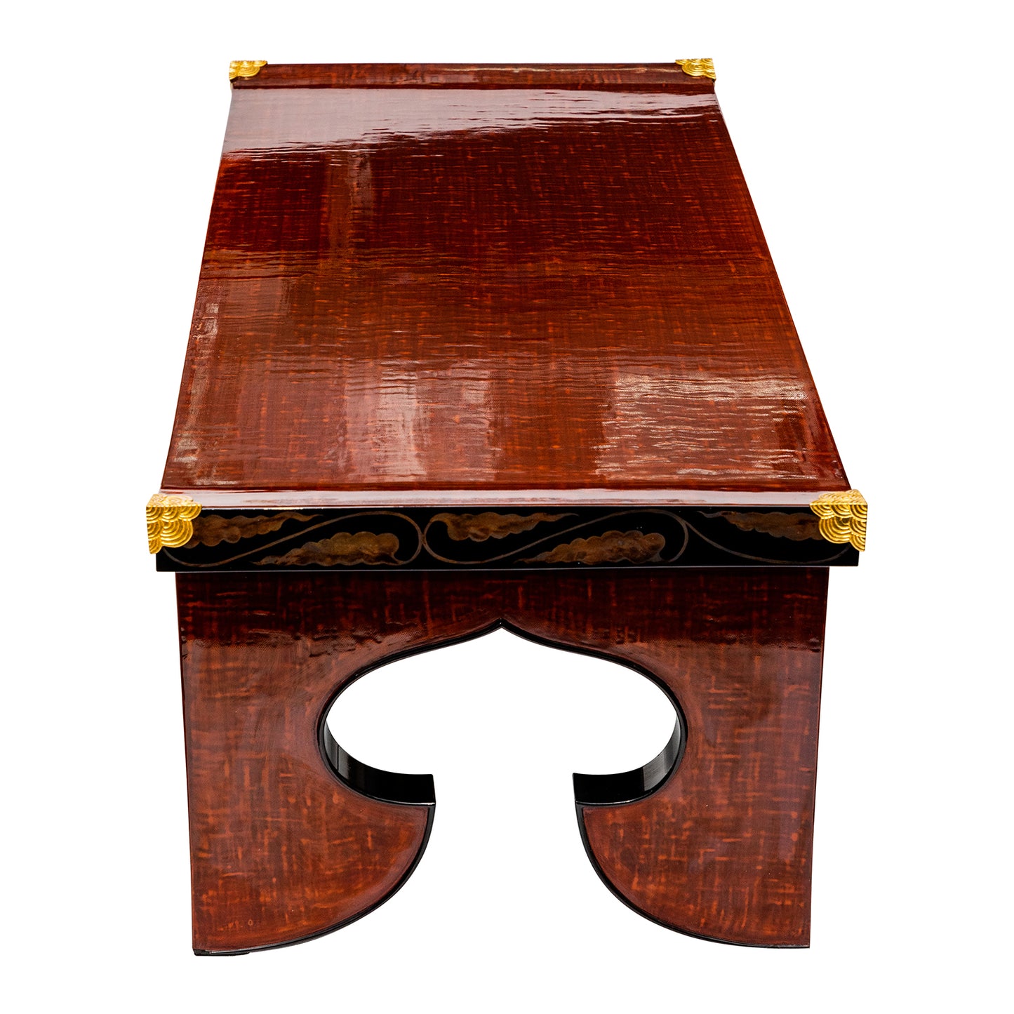 Japanese Zelkova Wood Floral Table