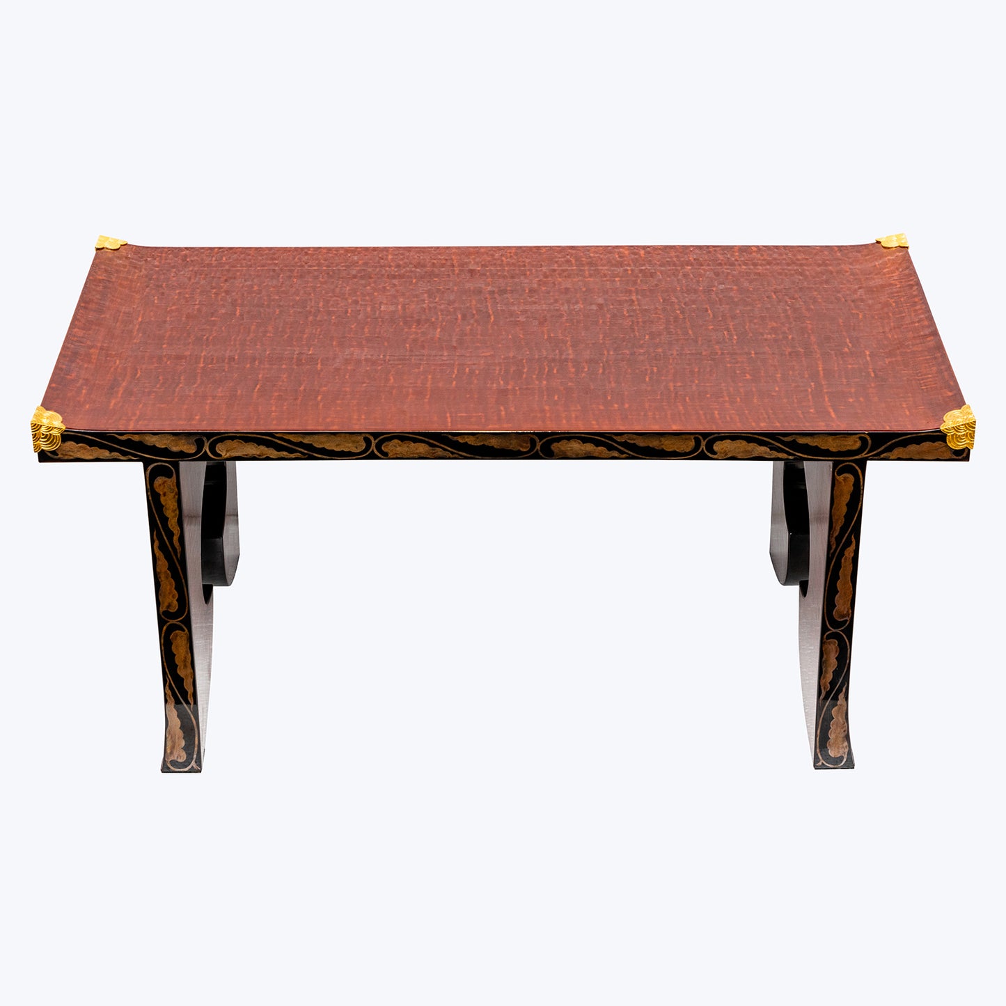 Japanese Zelkova Wood Floral Table