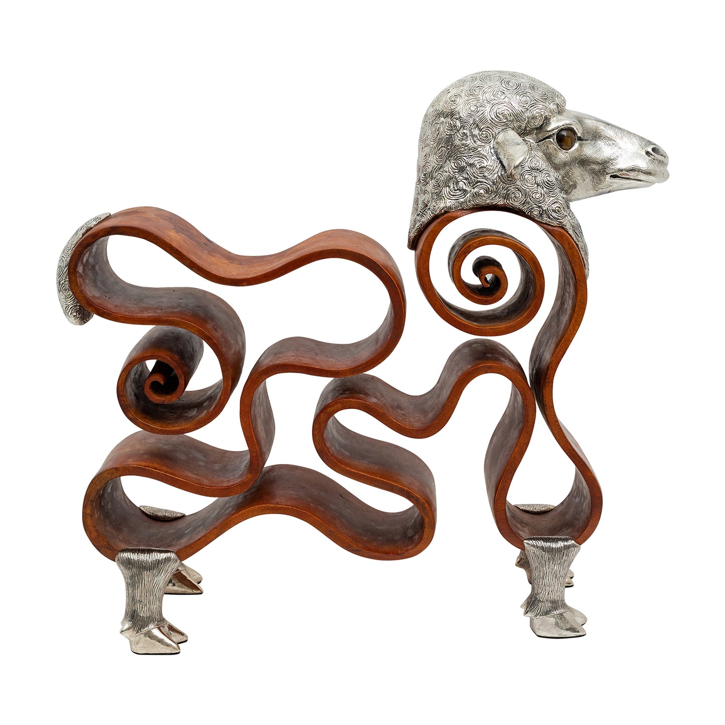 Gazing Ram Sculpture