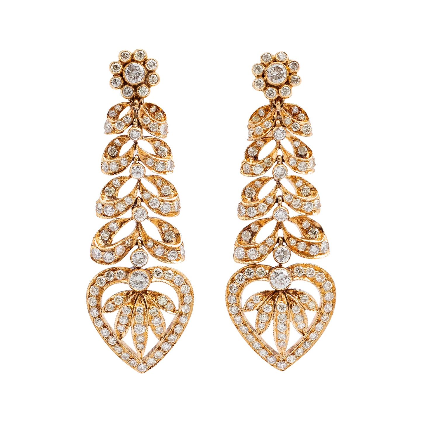 Floral Diamond Earrings