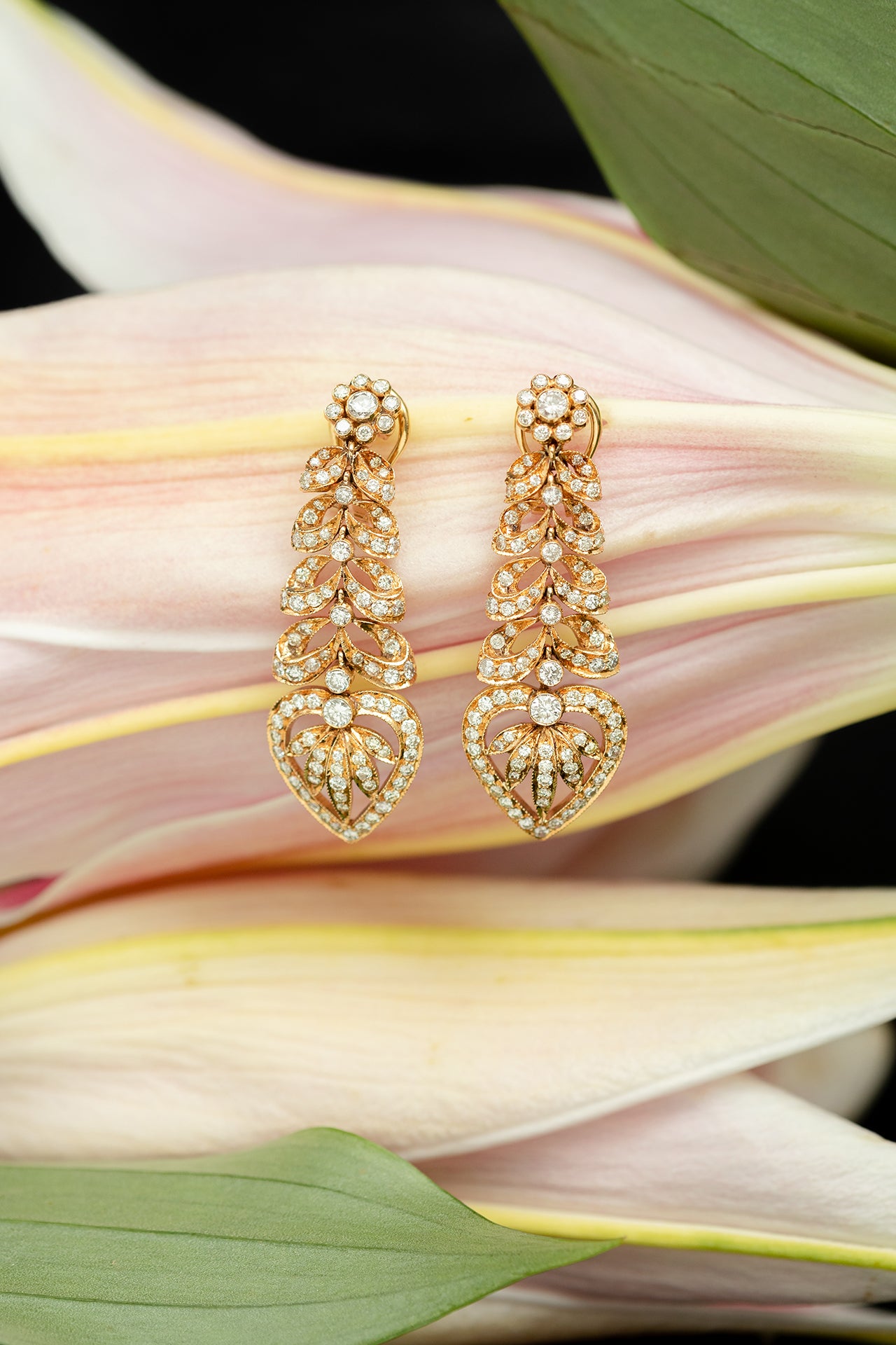 Floral Diamond Earrings