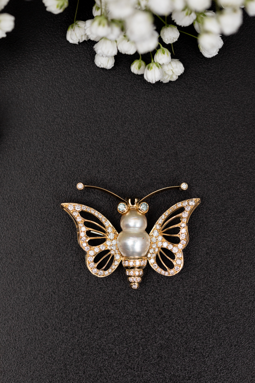 Vintage Jewellery Installation Butterfly, Circa 1970s