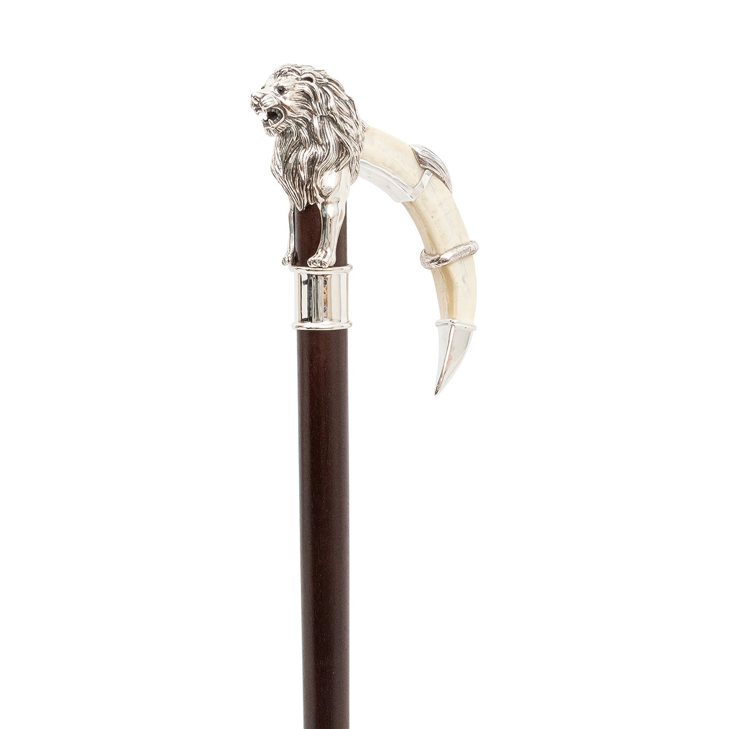 Silver Roaring Lion Cane