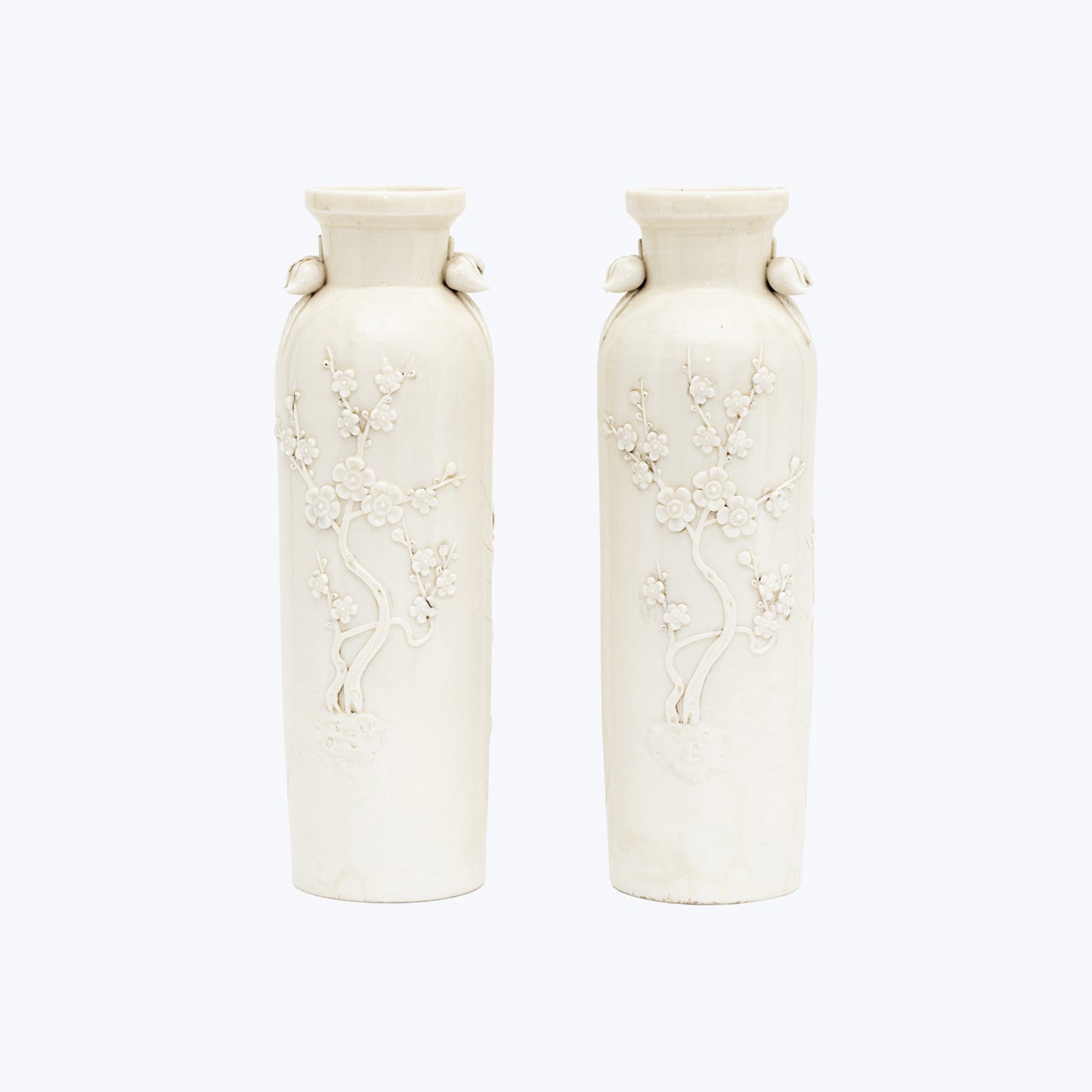 Pair of Blanc de Chine Vases (17th-18th Century)