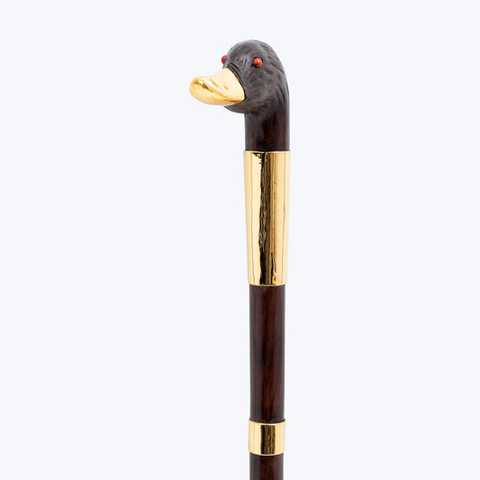 Golden Dabbling Duck Cane